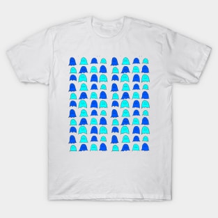 Blue Halloween Ghosts T-Shirt